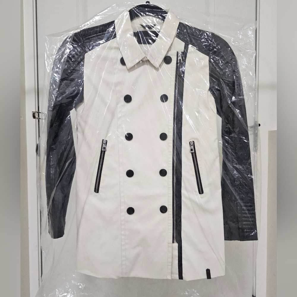 Rudsak trench leather arm jacket